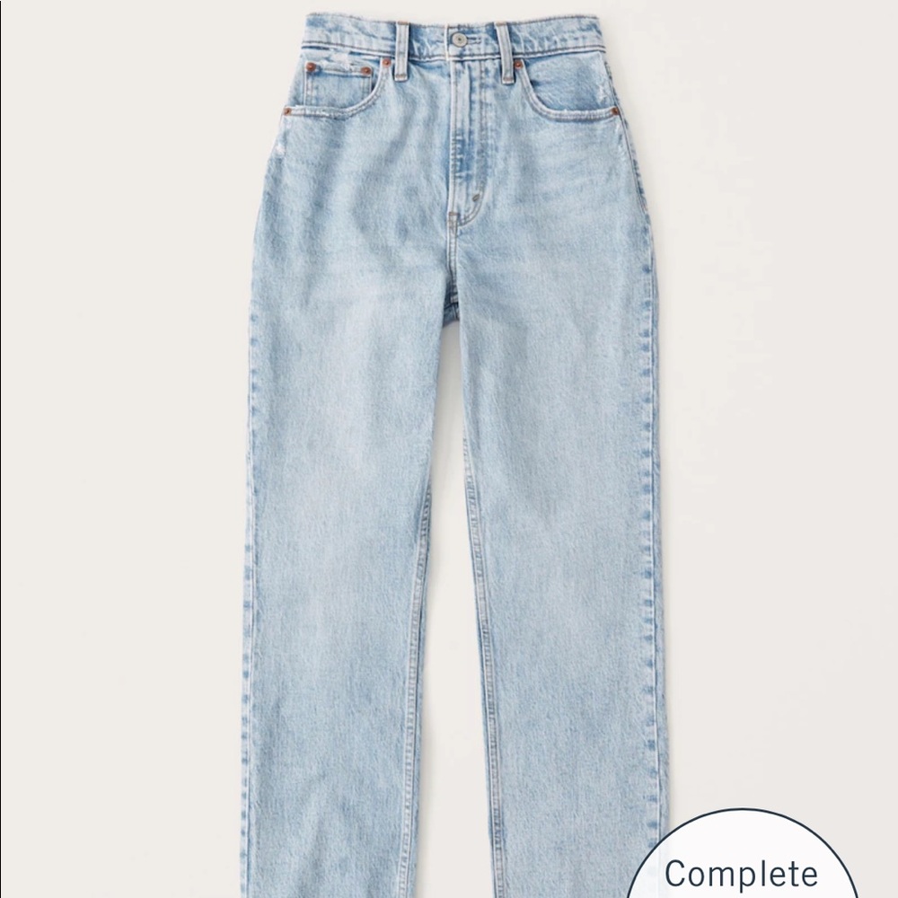 Abercrombie curve love high rise 90s straight jeans
